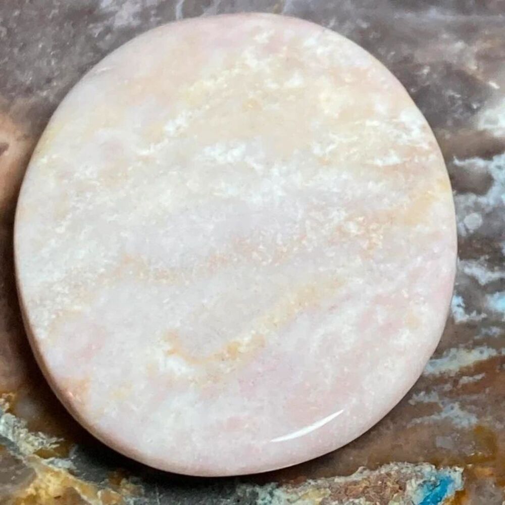 Pink opal cabochon
